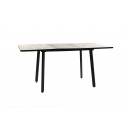 Стол ВВР Миллер бискайская сосна/черный №3, Пластик 120-160/80